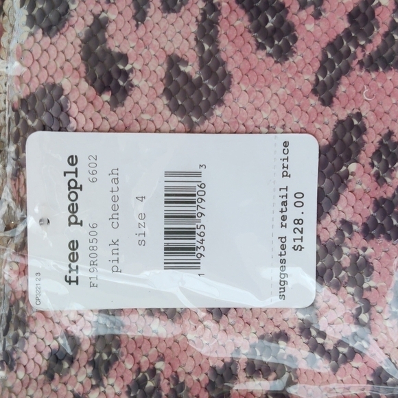 NEW Free People Pink Skinny Sequin Cheetah Skirt - Picture 11 of 15